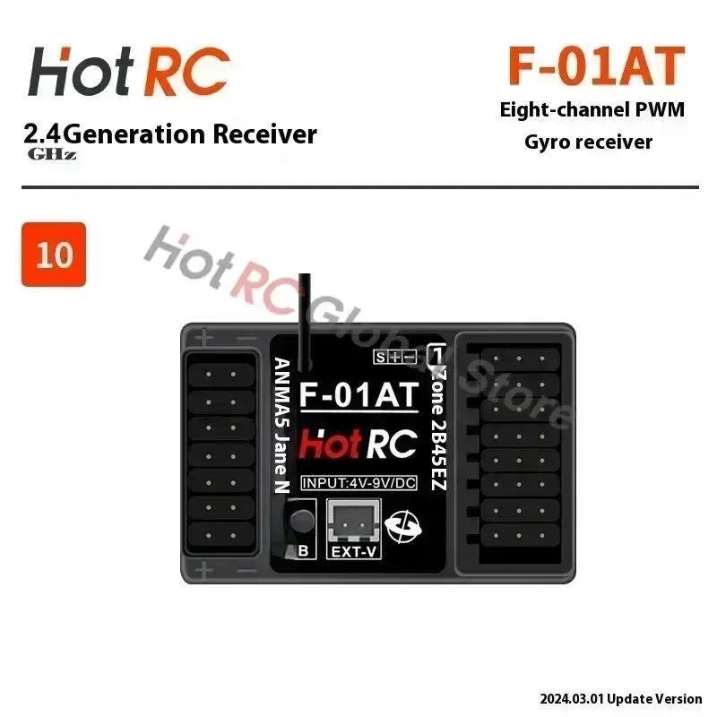 HOTRC 2.4Ghz 4/6/8 Channel F-0 - Drone Racing Receiver ulasan dan harga