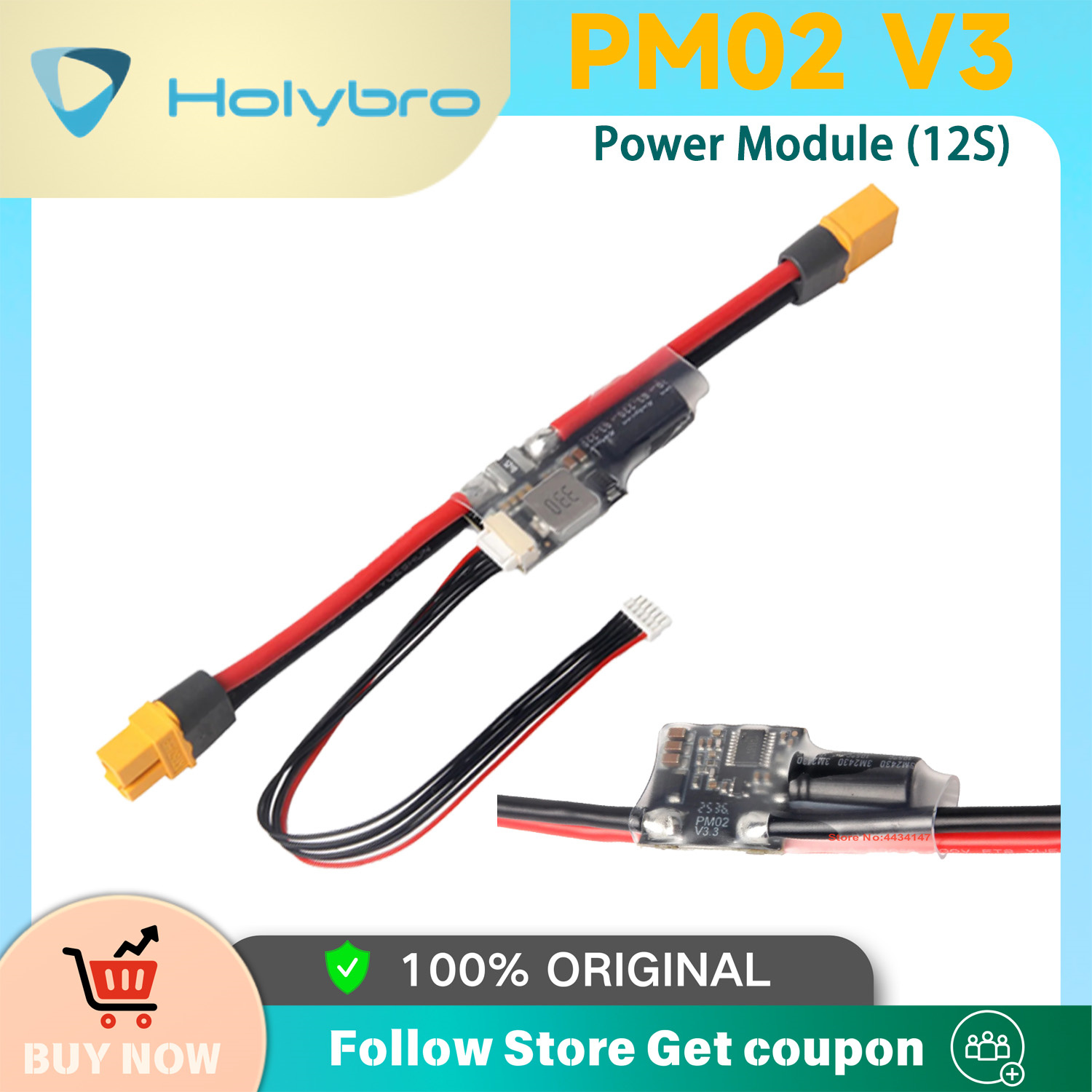 Modul Daya Holybro PM02D 2S-12 - Drone Racing Flight Controller ulasan dan harga